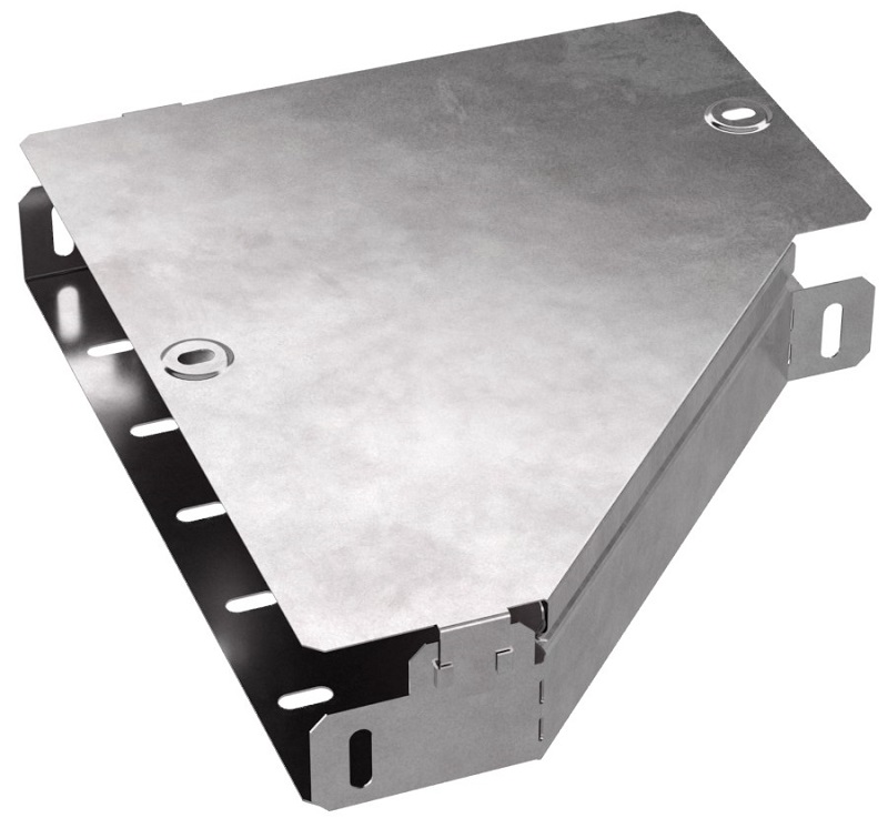 Переходник левый для лотка с крышкой Промрукав Стандарт 300х150х50 фото Переходник левый для лотка с крышкой Промрукав Стандарт 300х150х50 картинка